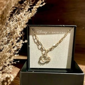 NEW Disney Baublebar Gold Multicolored Gemstone Mickey Mouse Chained necklace
